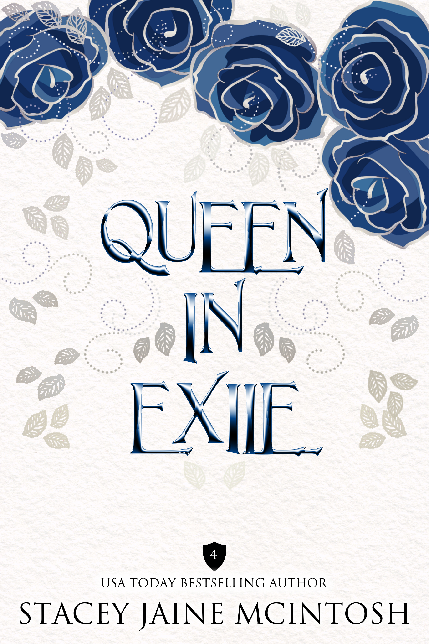 queen in exile typo blue rose